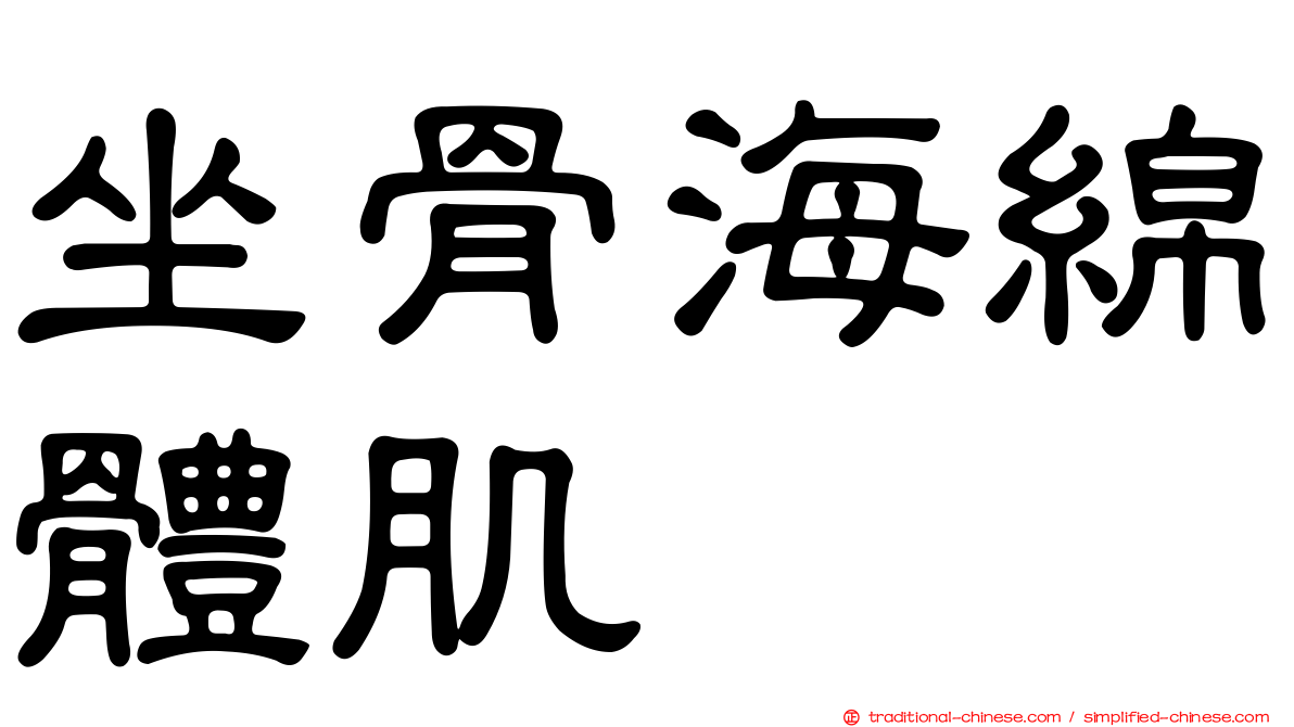 坐骨海綿體肌