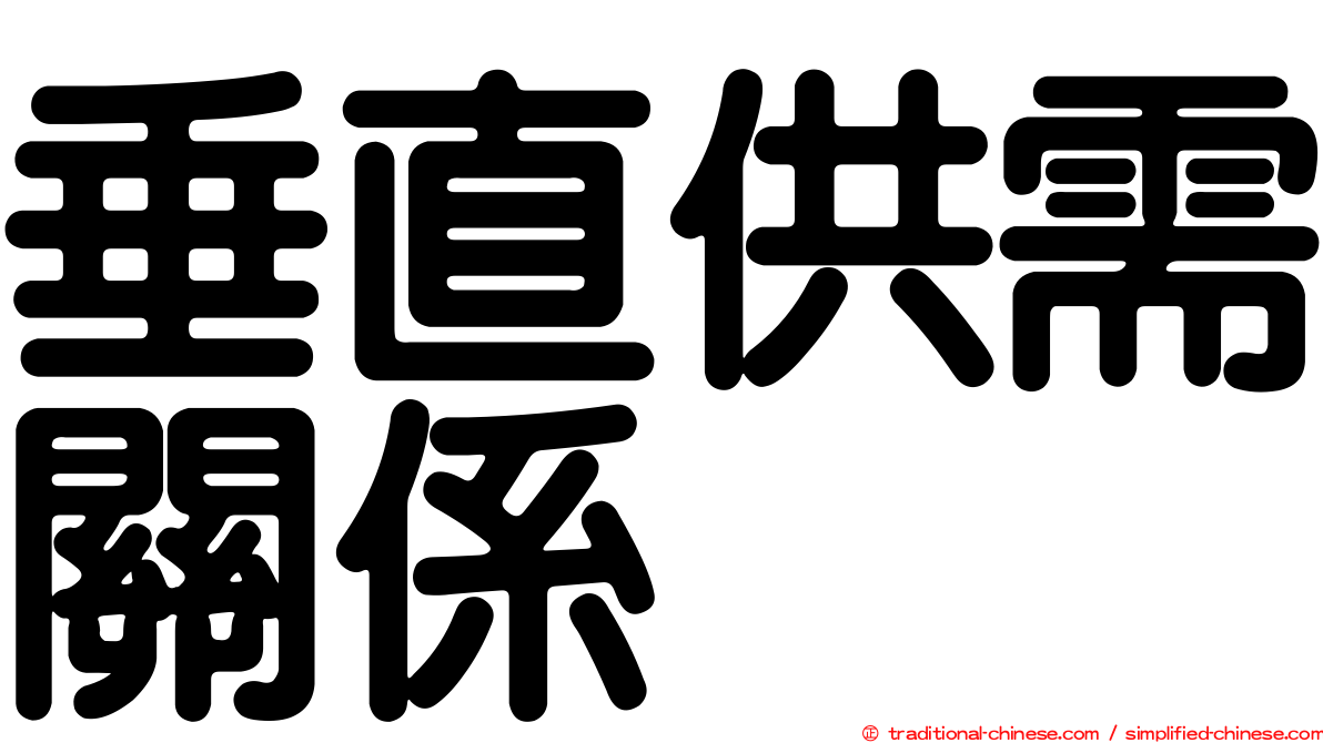 垂直供需關係