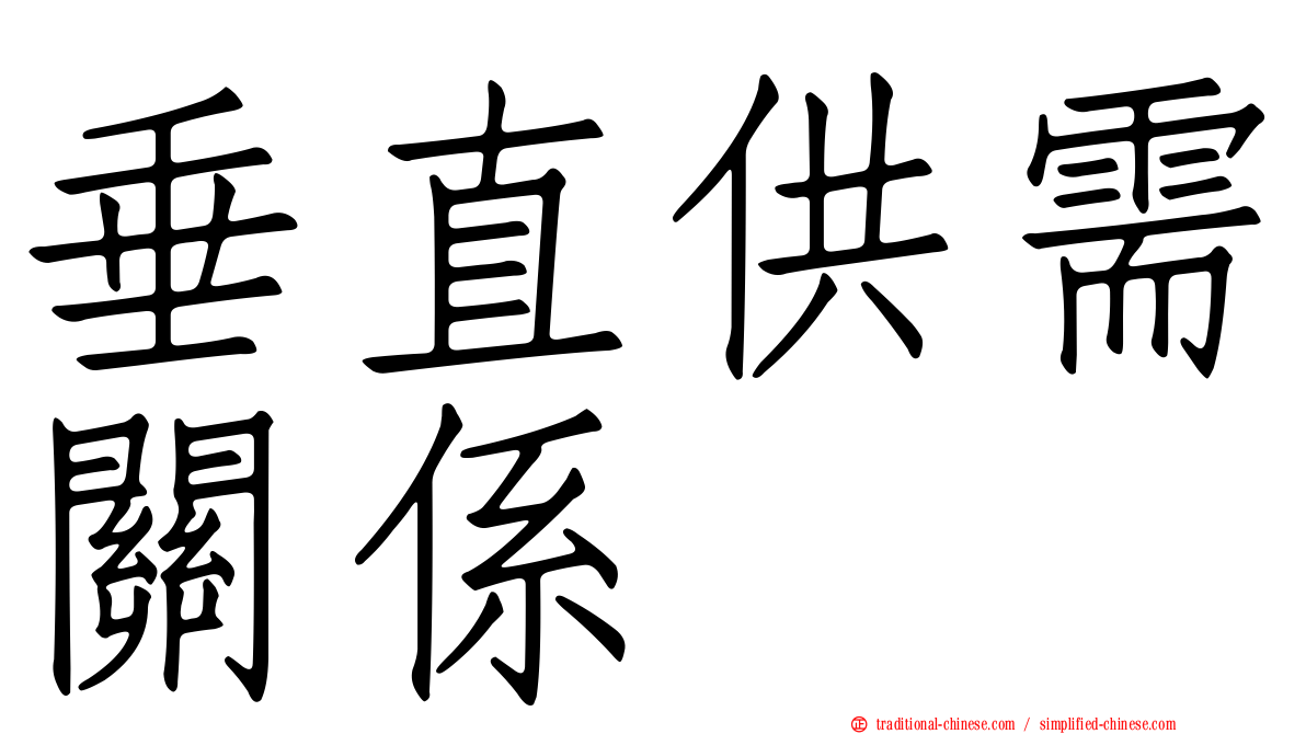垂直供需關係