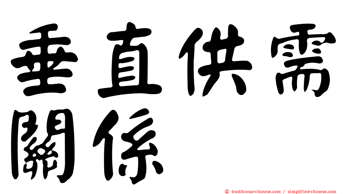 垂直供需關係
