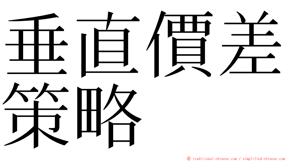 垂直價差策略 ming font