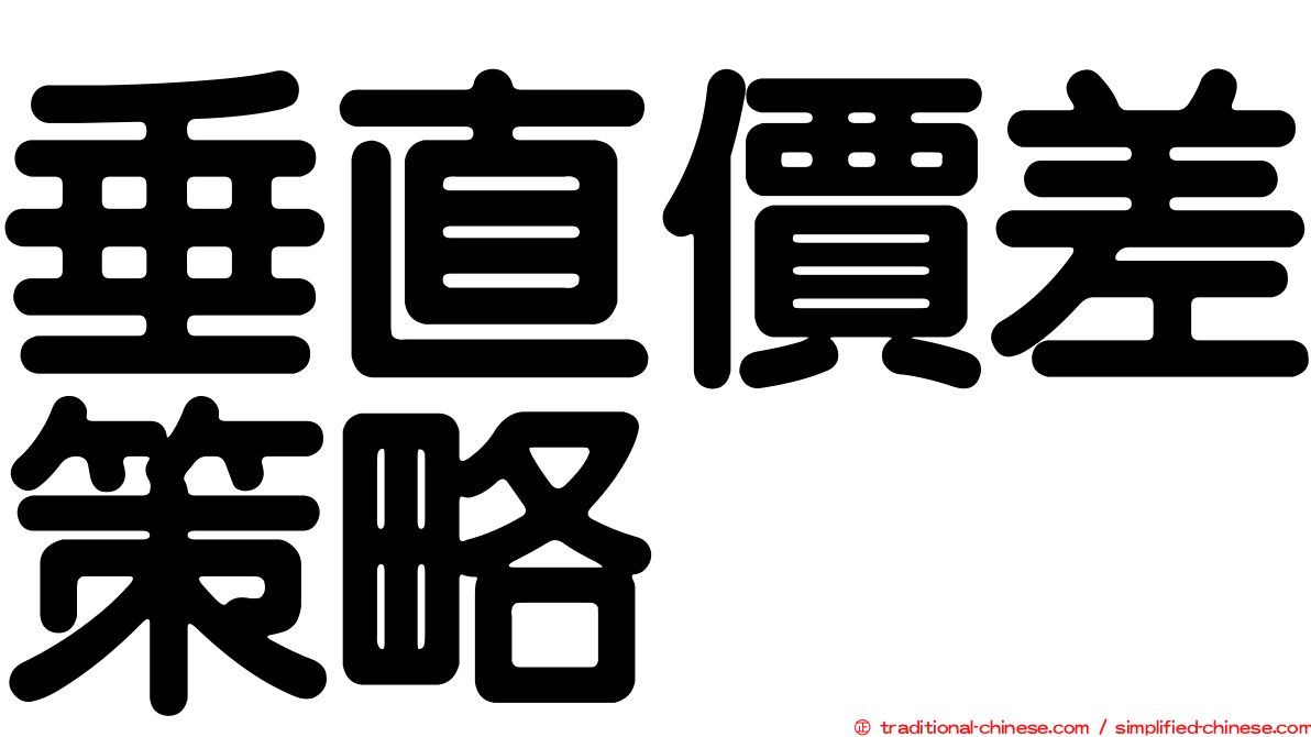 垂直價差策略