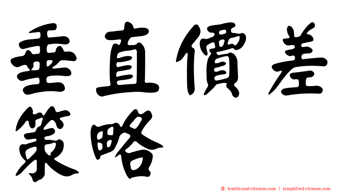 垂直價差策略