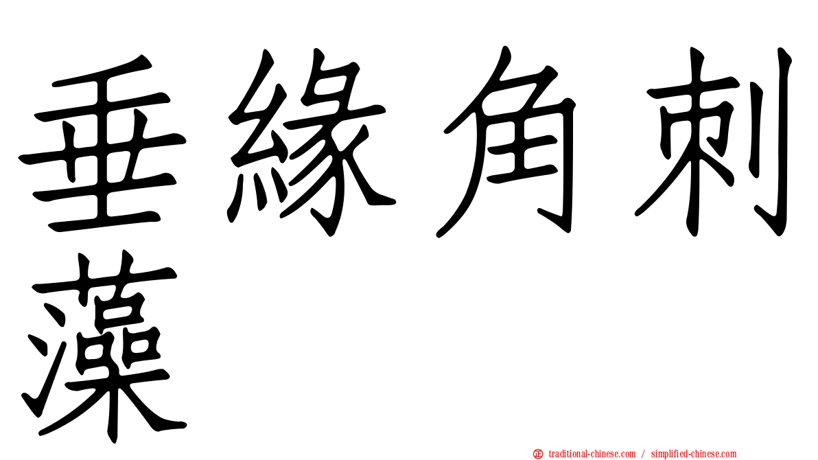 垂緣角刺藻