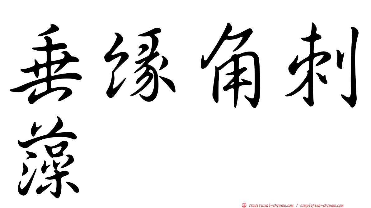 垂緣角刺藻