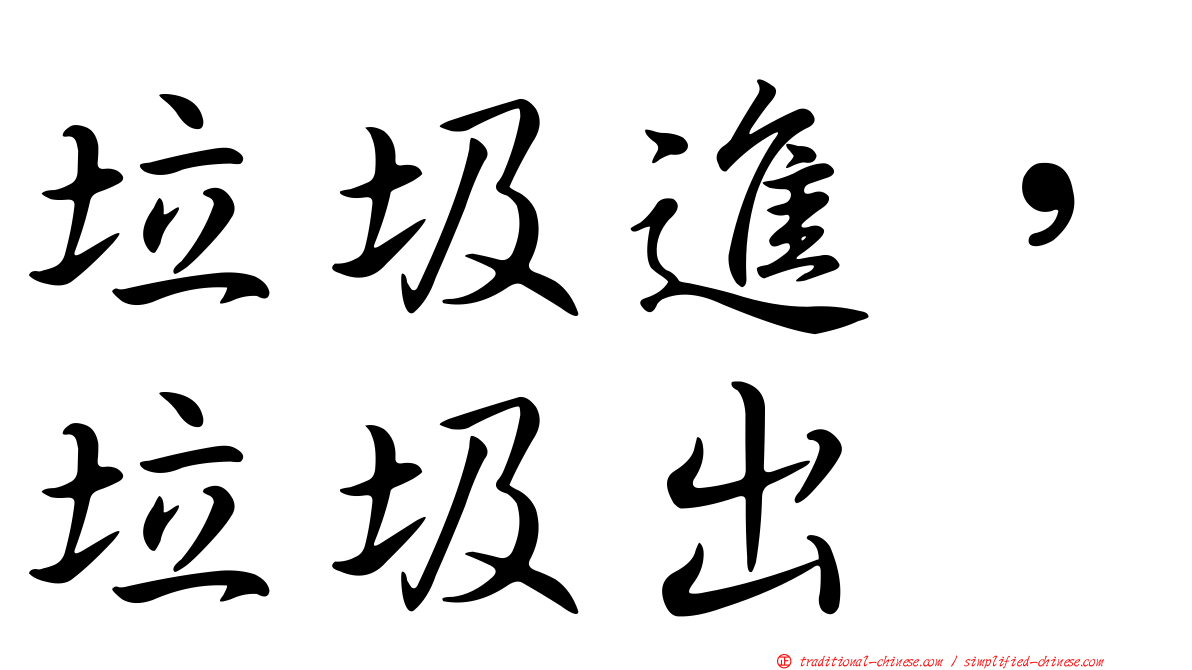垃圾進，垃圾出