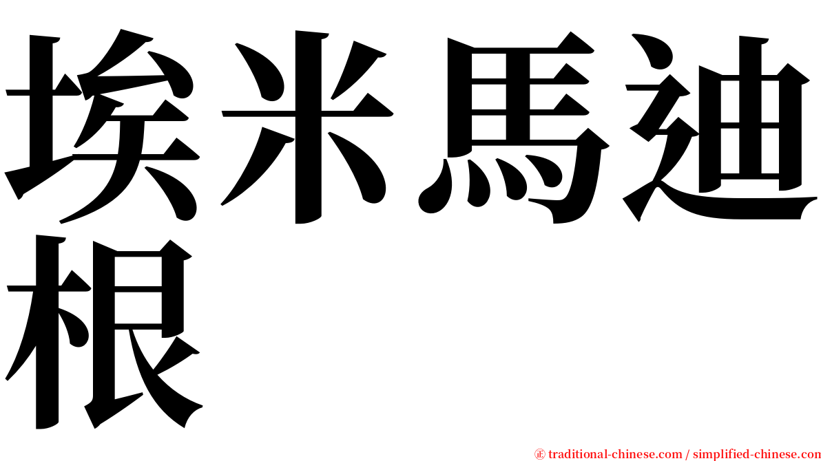 埃米馬迪根 serif font