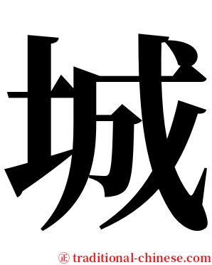 城 serif font