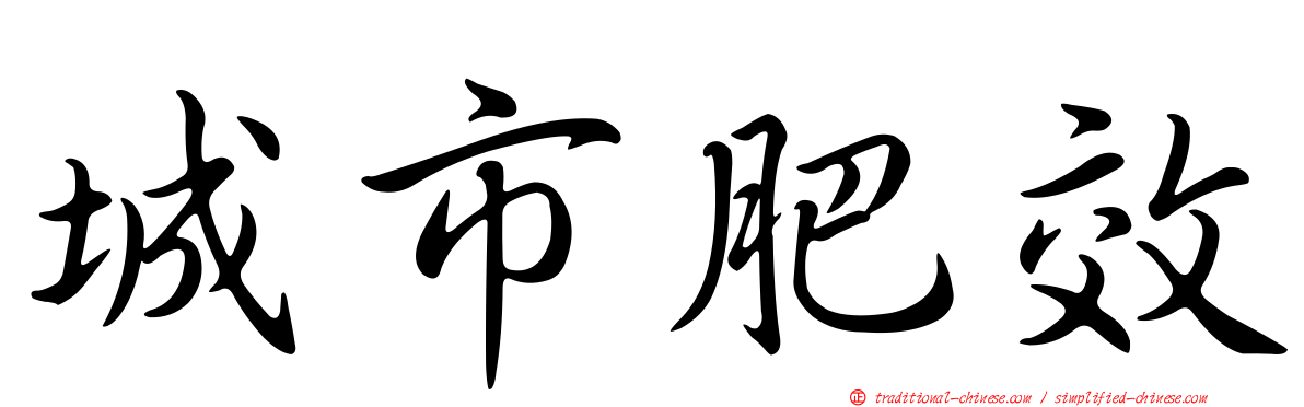 城市肥效