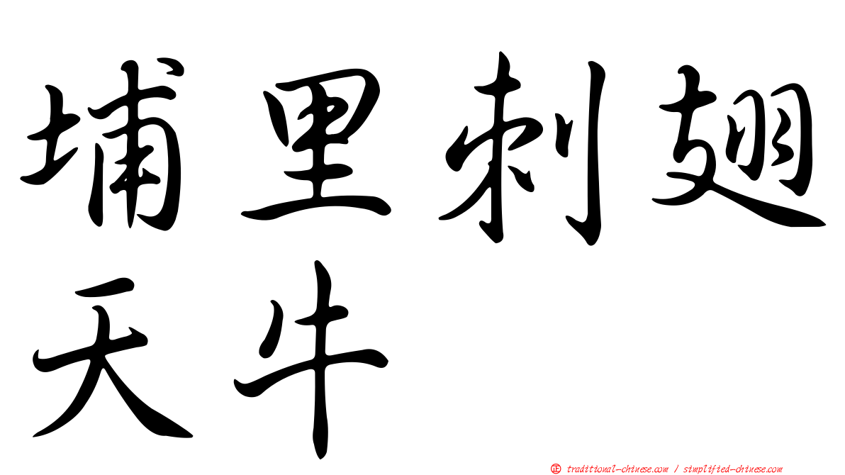 埔里刺翅天牛