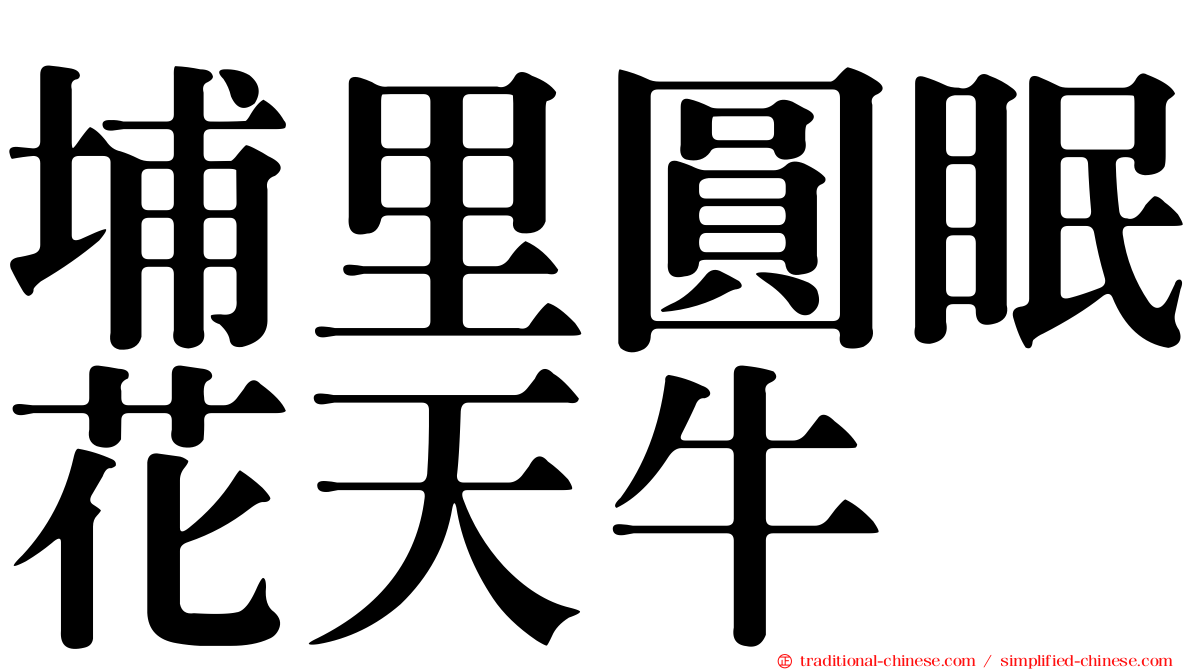 埔里圓眠花天牛