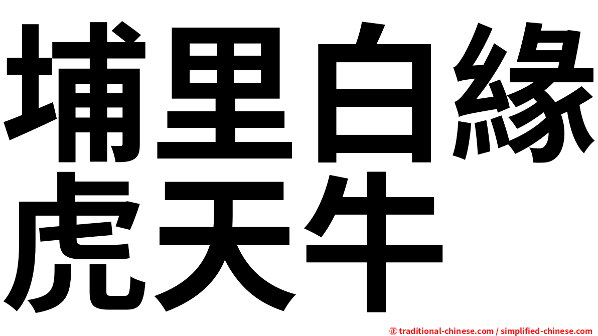 埔里白緣虎天牛
