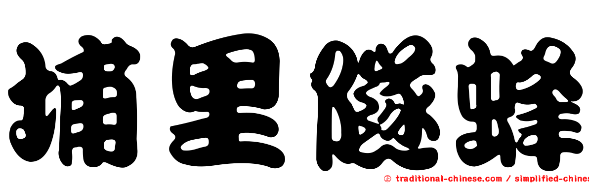 埔里隧蜂