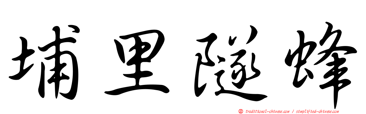 埔里隧蜂