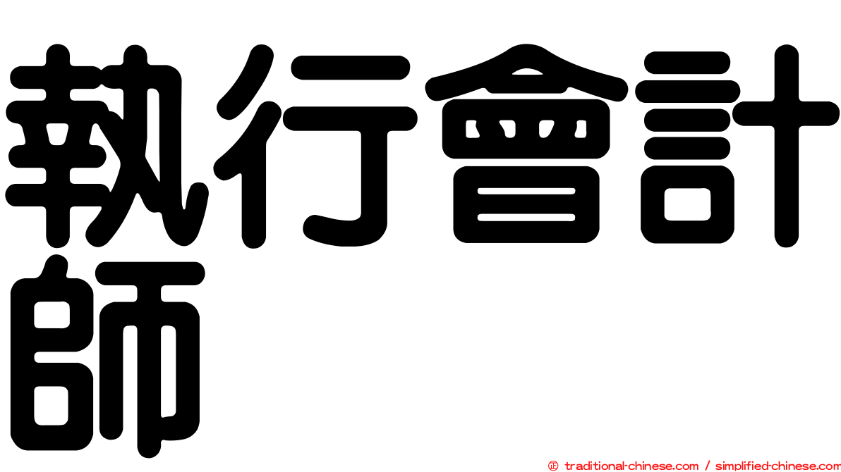 執行會計師