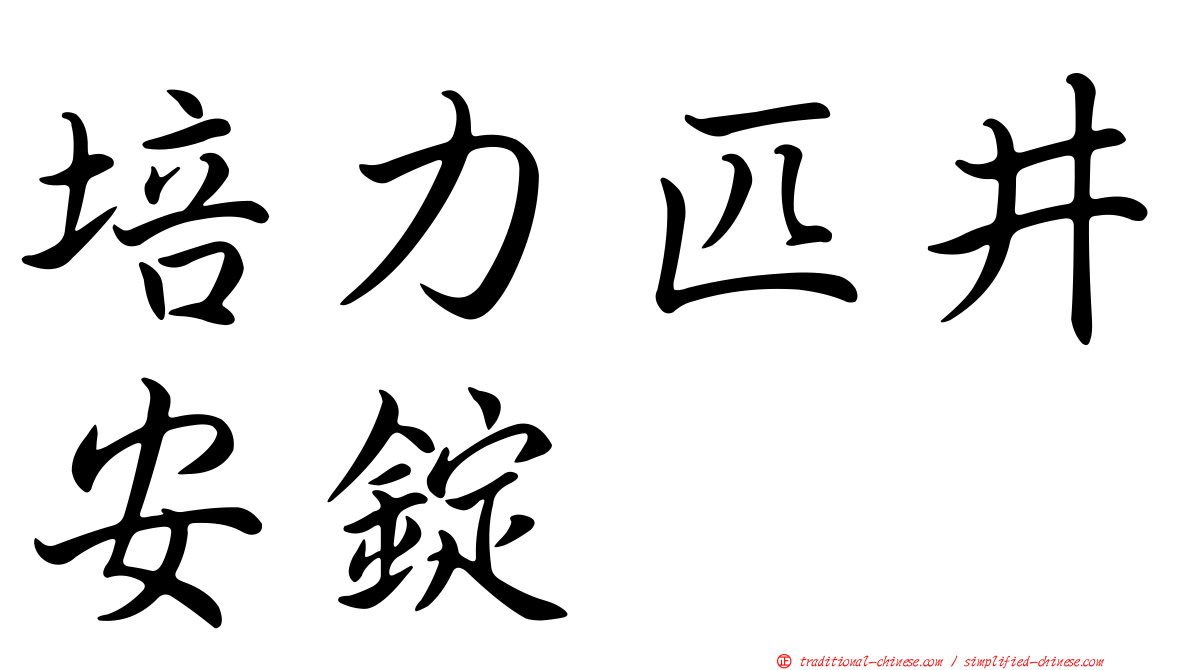 培力匹井安錠