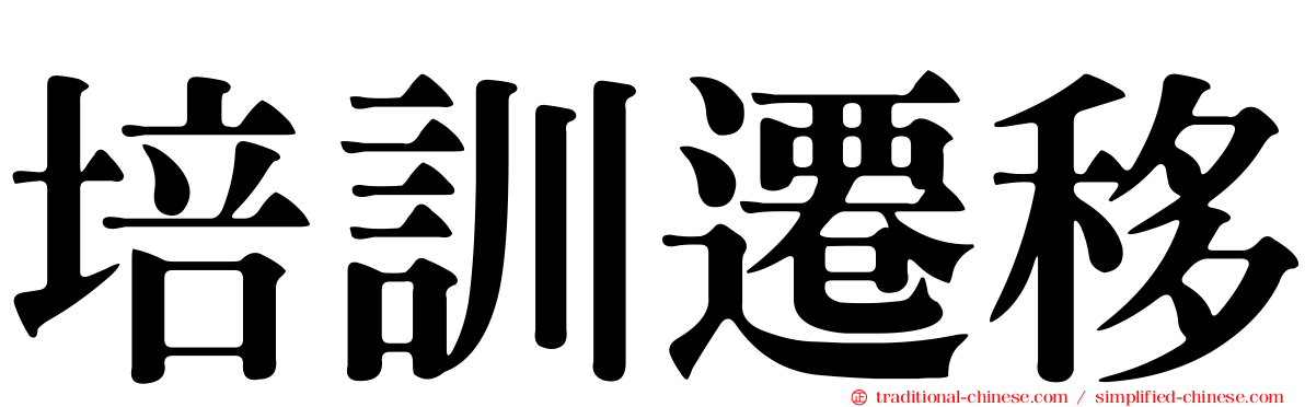 培訓遷移