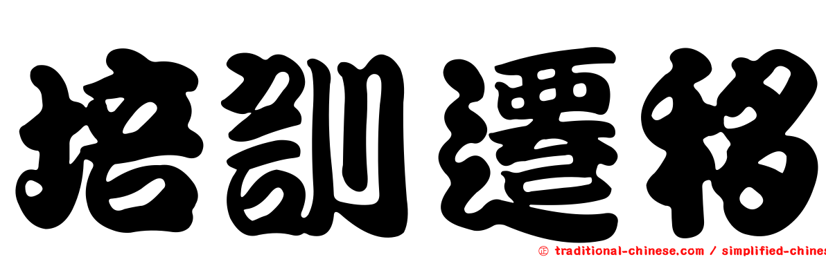 培訓遷移