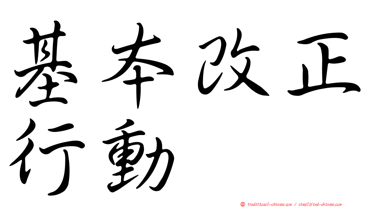 基本改正行動