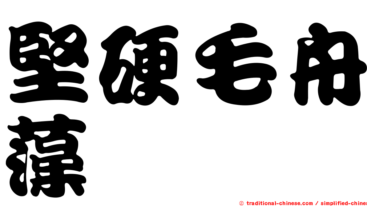 堅硬毛舟藻