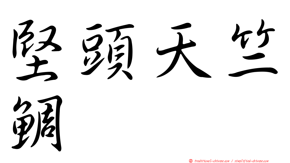 堅頭天竺鯛