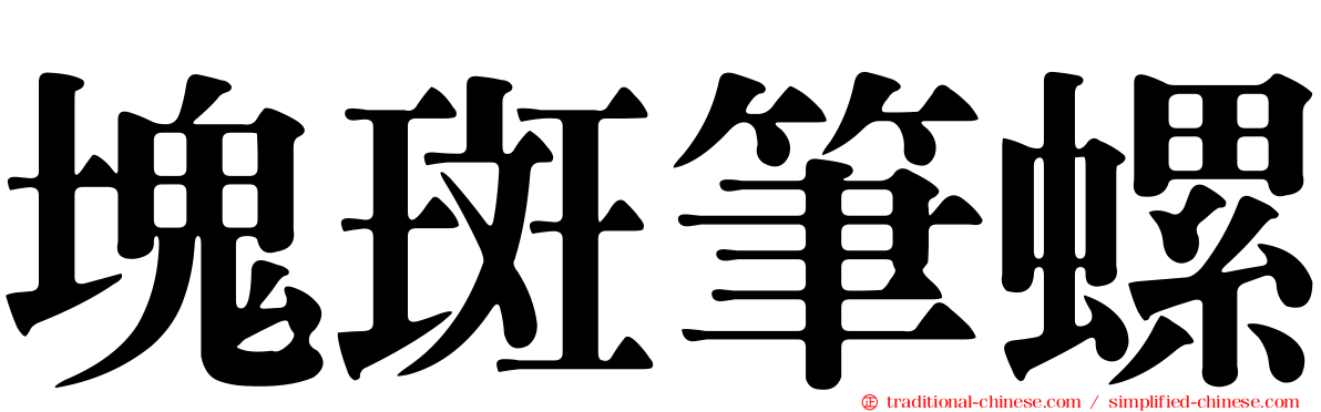 塊斑筆螺