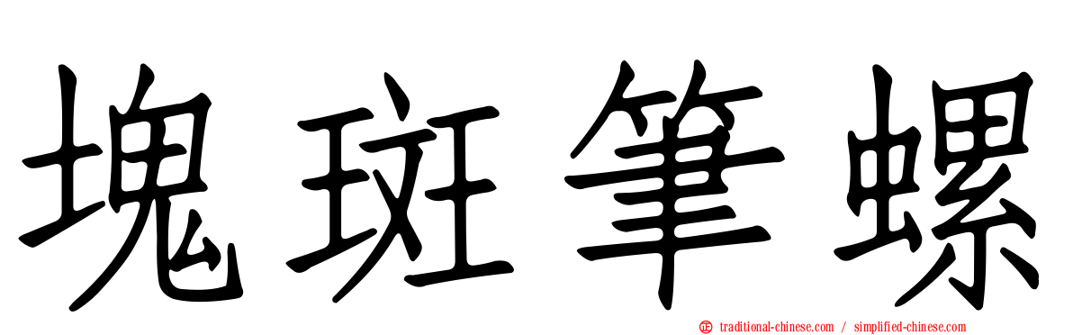 塊斑筆螺