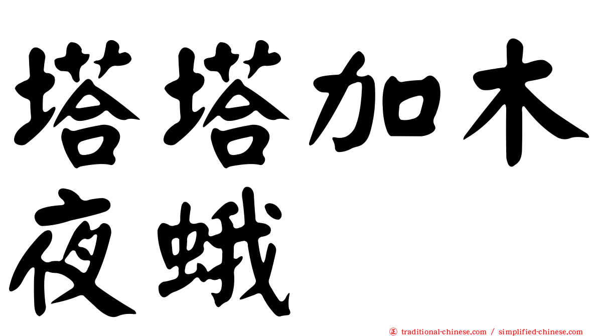 塔塔加木夜蛾