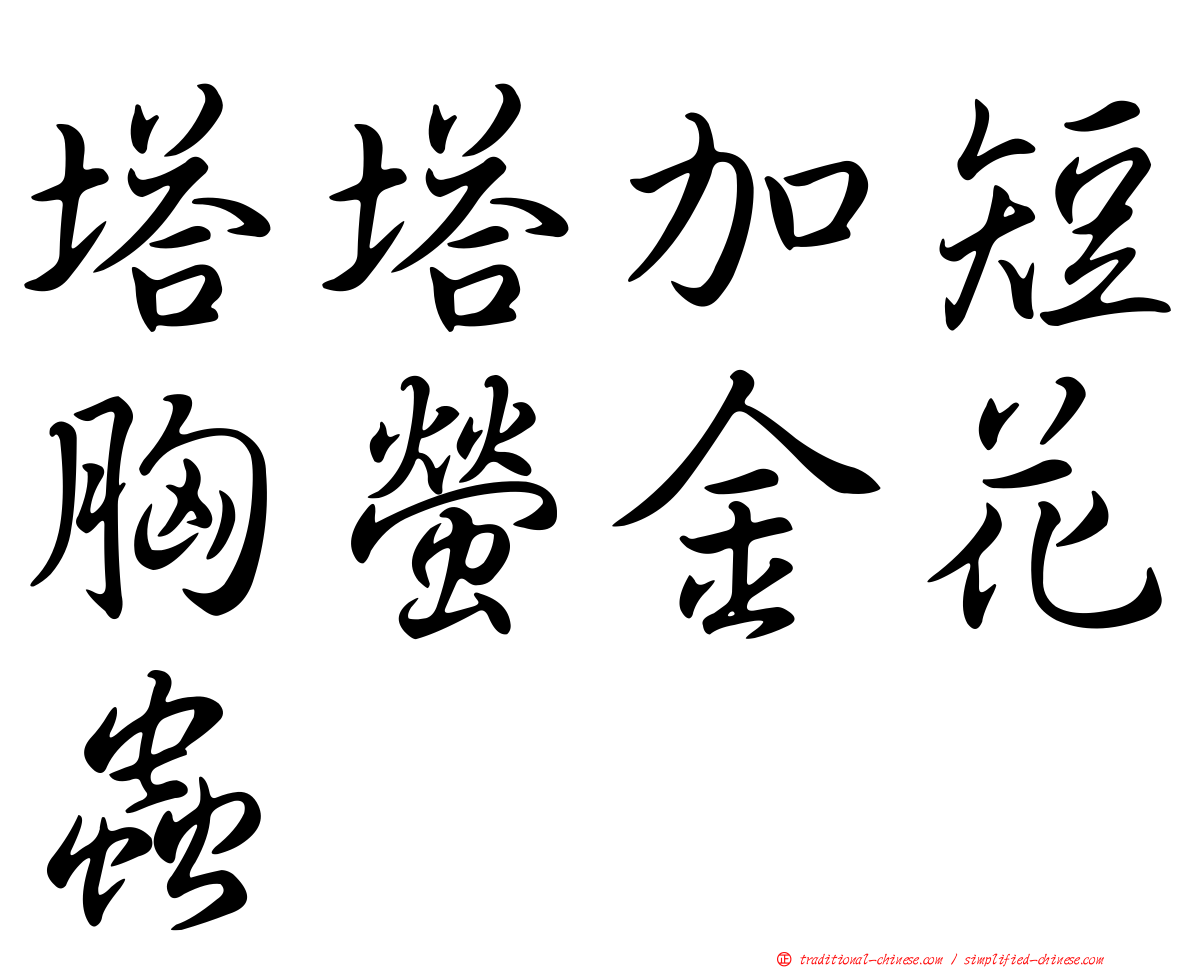 塔塔加短胸螢金花蟲