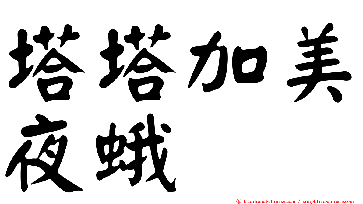 塔塔加美夜蛾