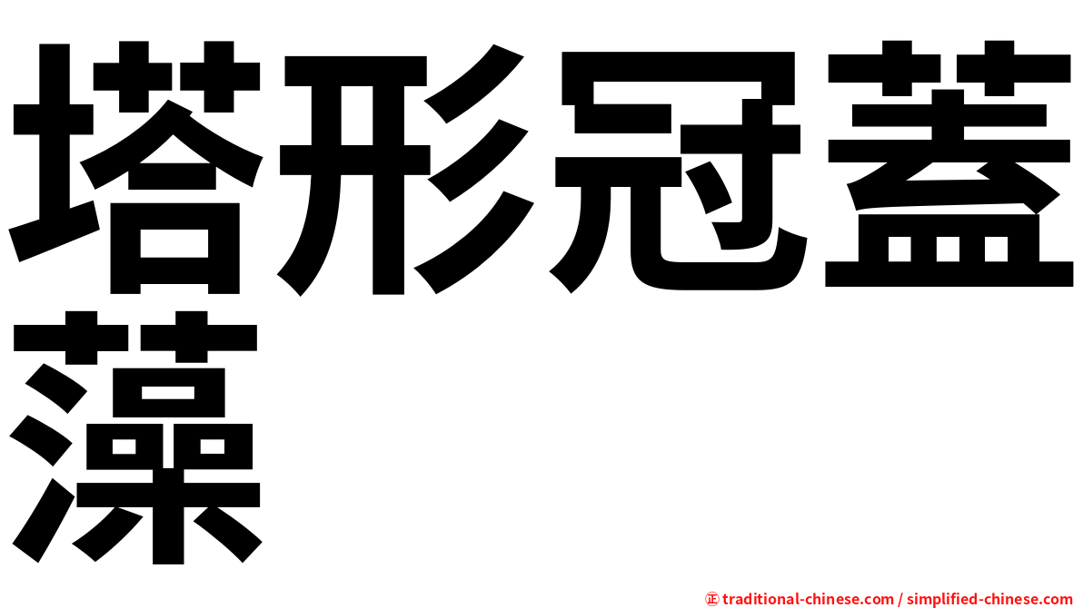 塔形冠蓋藻