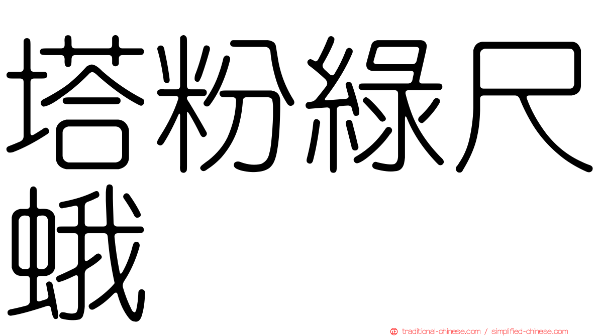 塔粉綠尺蛾