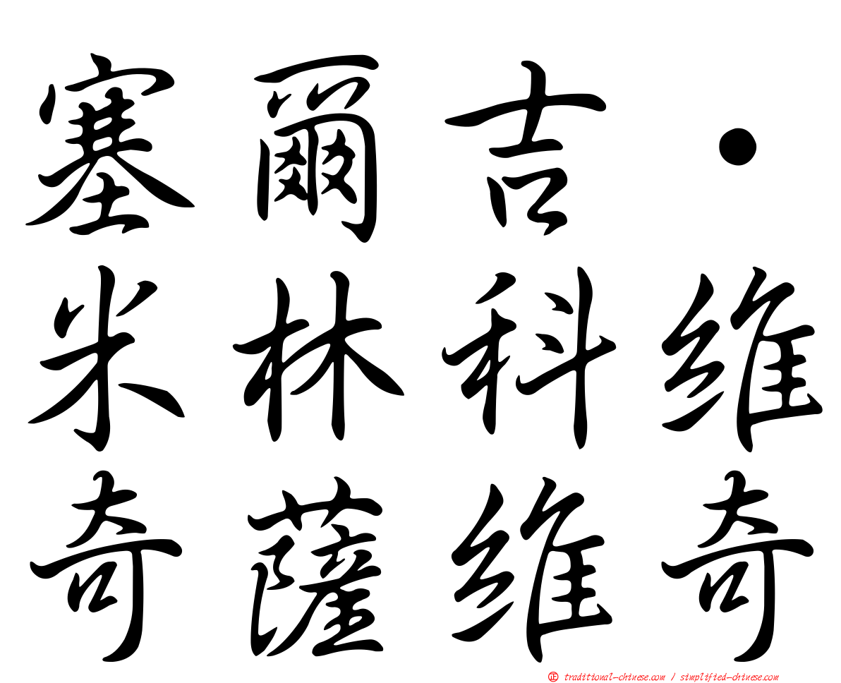 塞爾吉·米林科維奇薩維奇