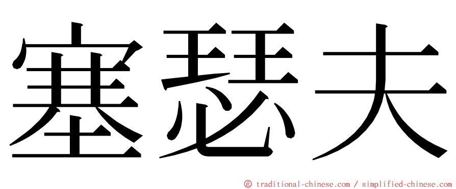 塞瑟夫 ming font