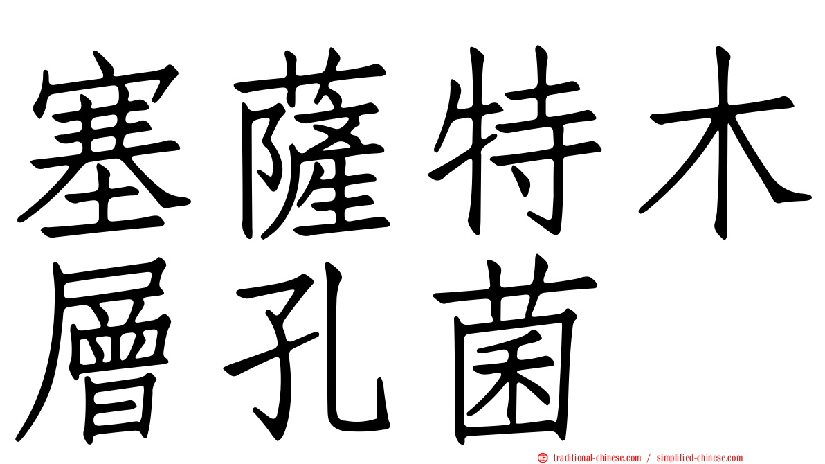 塞薩特木層孔菌