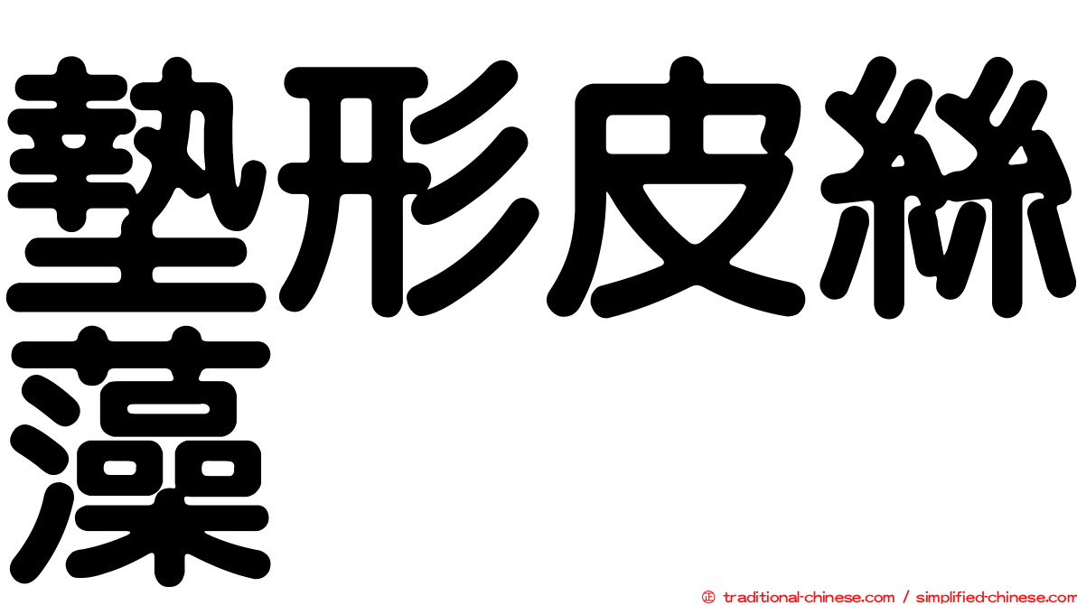墊形皮絲藻