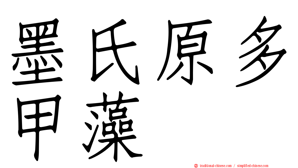 墨氏原多甲藻