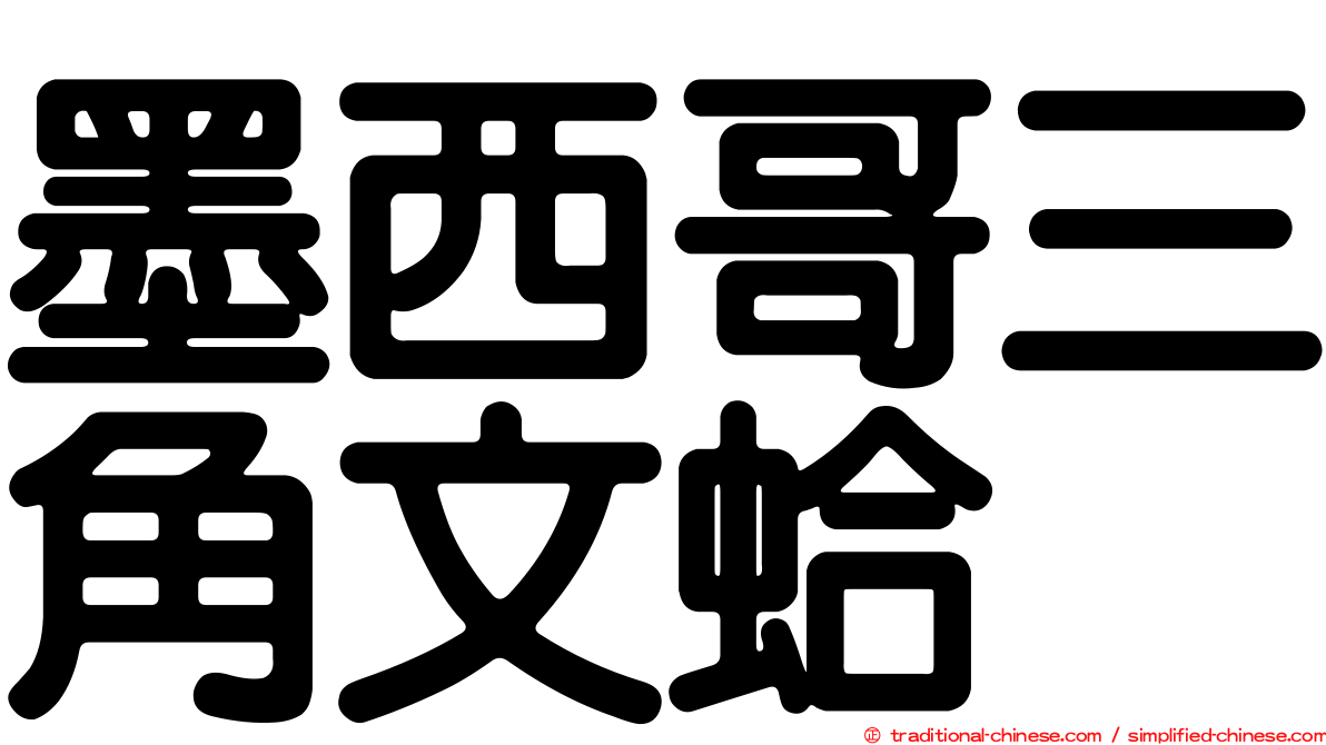 墨西哥三角文蛤