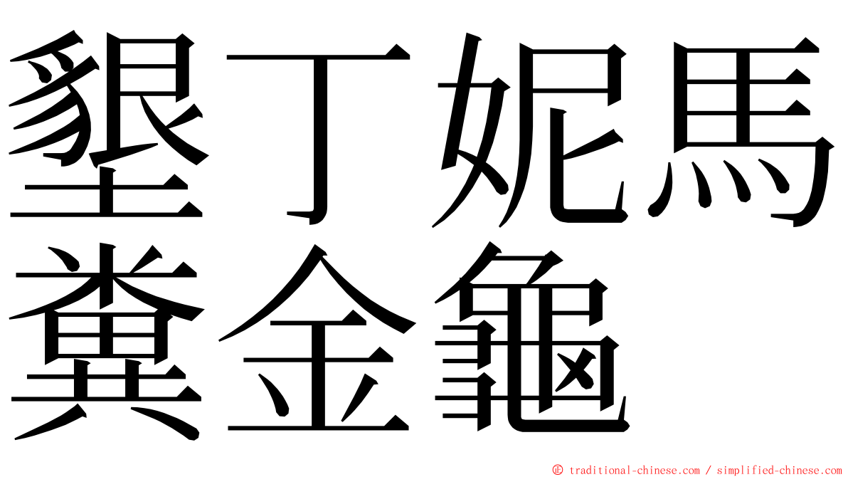 墾丁妮馬糞金龜 ming font