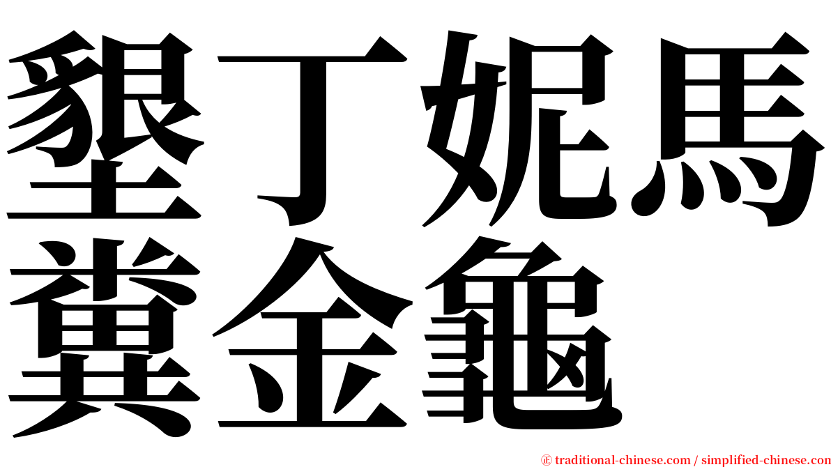 墾丁妮馬糞金龜 serif font