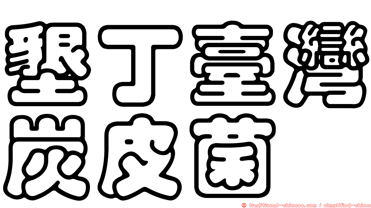 墾丁臺灣炭皮菌