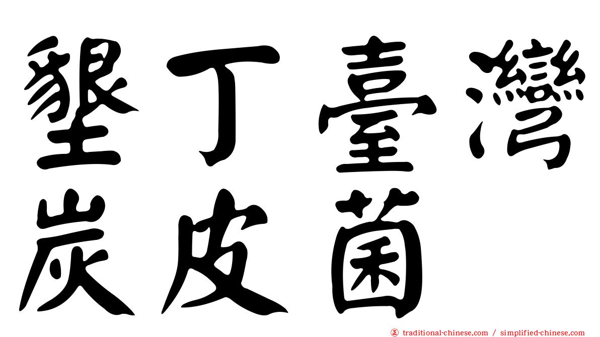 墾丁臺灣炭皮菌