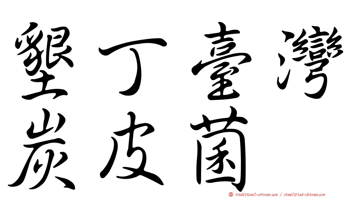 墾丁臺灣炭皮菌