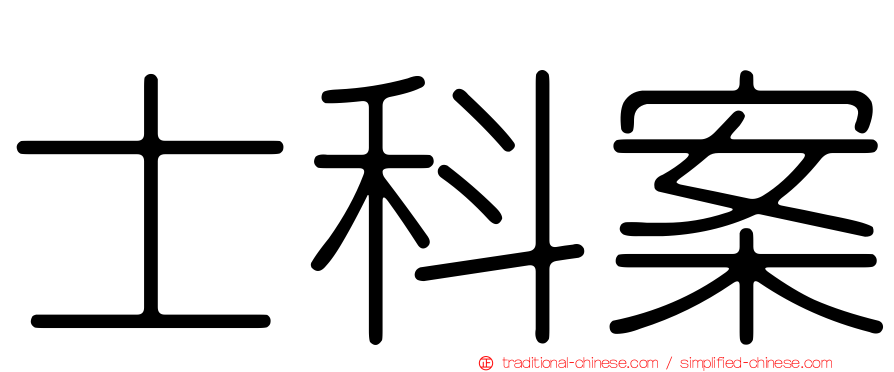 士科案