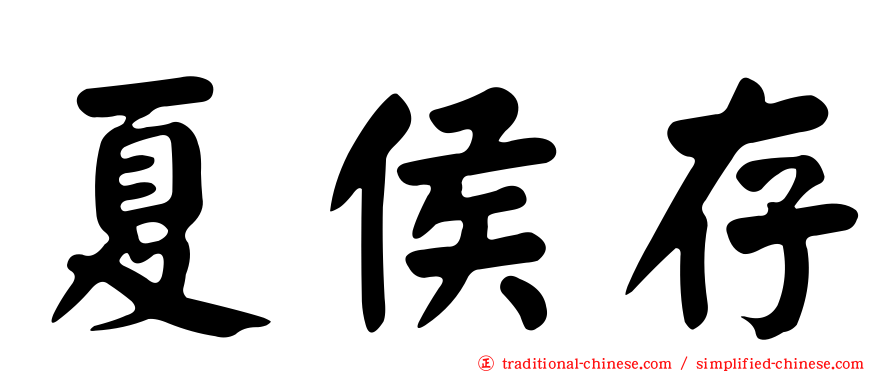 夏侯存