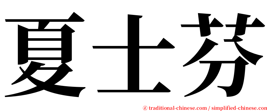 夏士芬 serif font