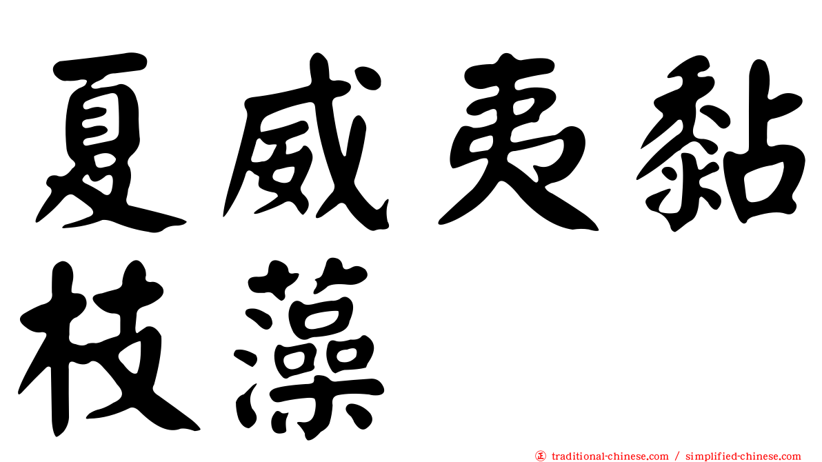 夏威夷黏枝藻