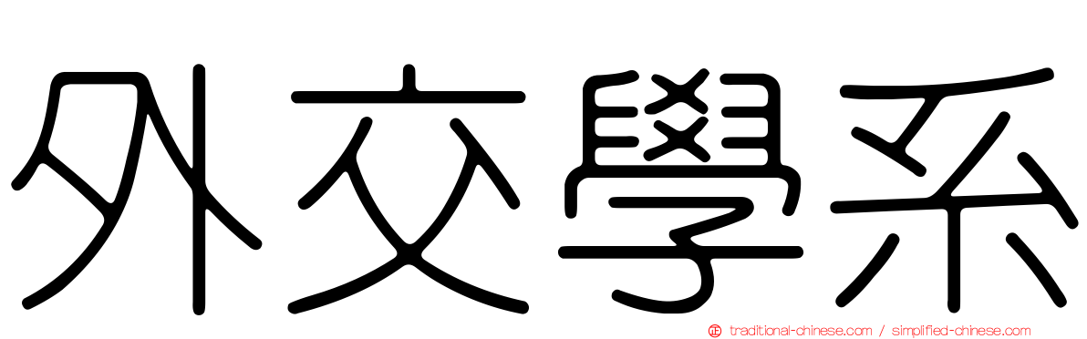 外交學系
