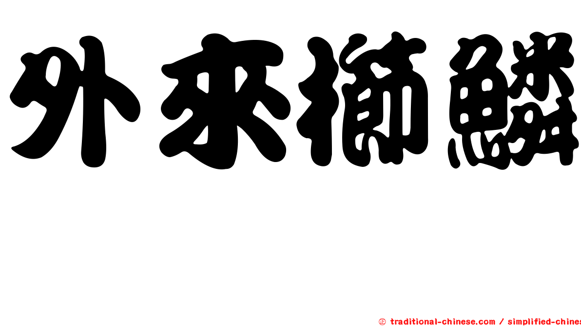 外來櫛鱗鰨