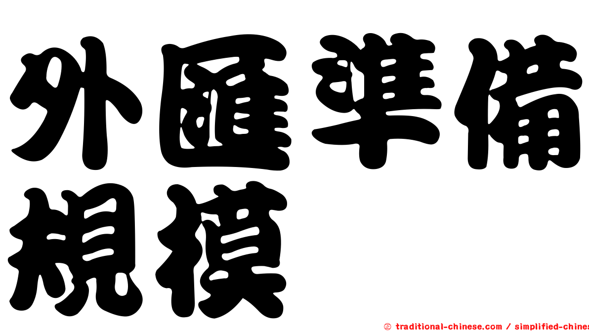 外匯準備規模